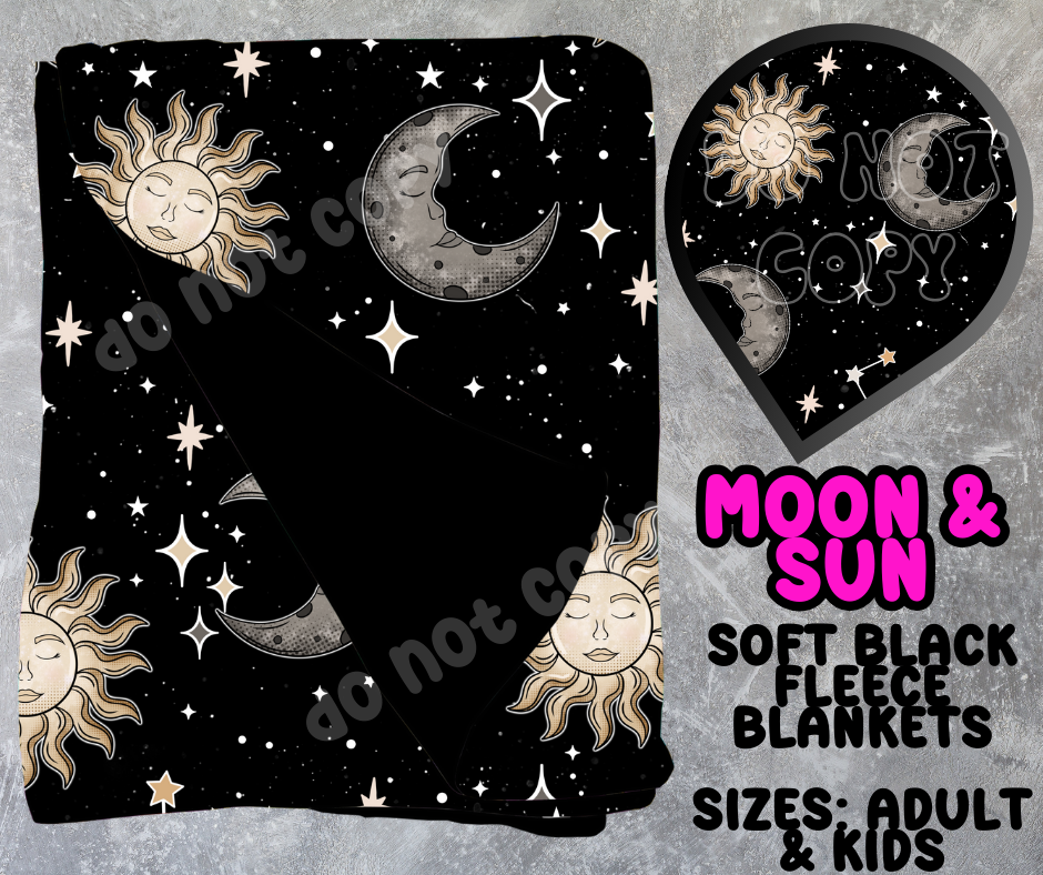 MOON & SON- SOFT BLACK THROW BLANKET - Like A Duchess