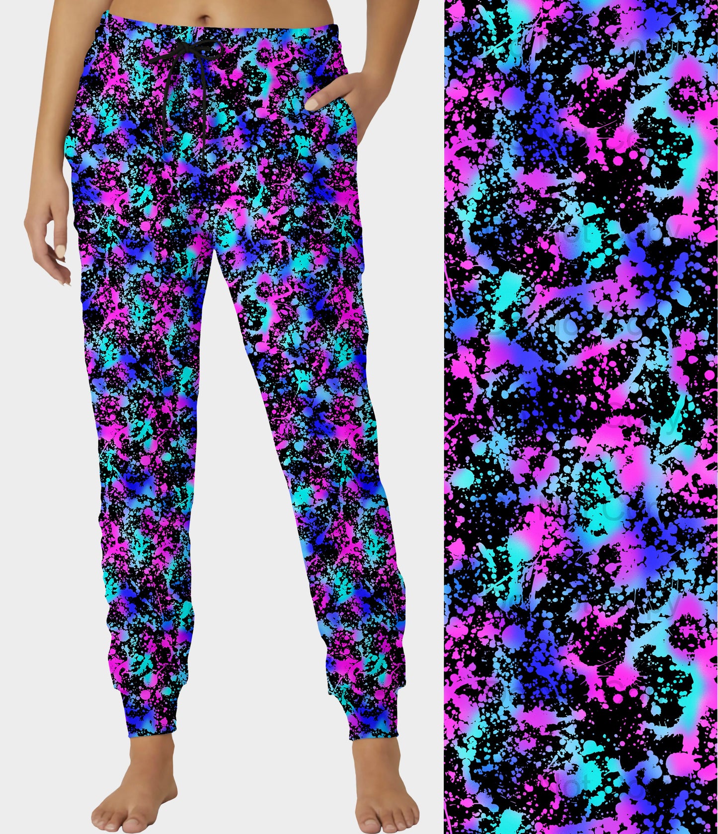 RTS - Neon Splatter Joggers - Like A Duchess