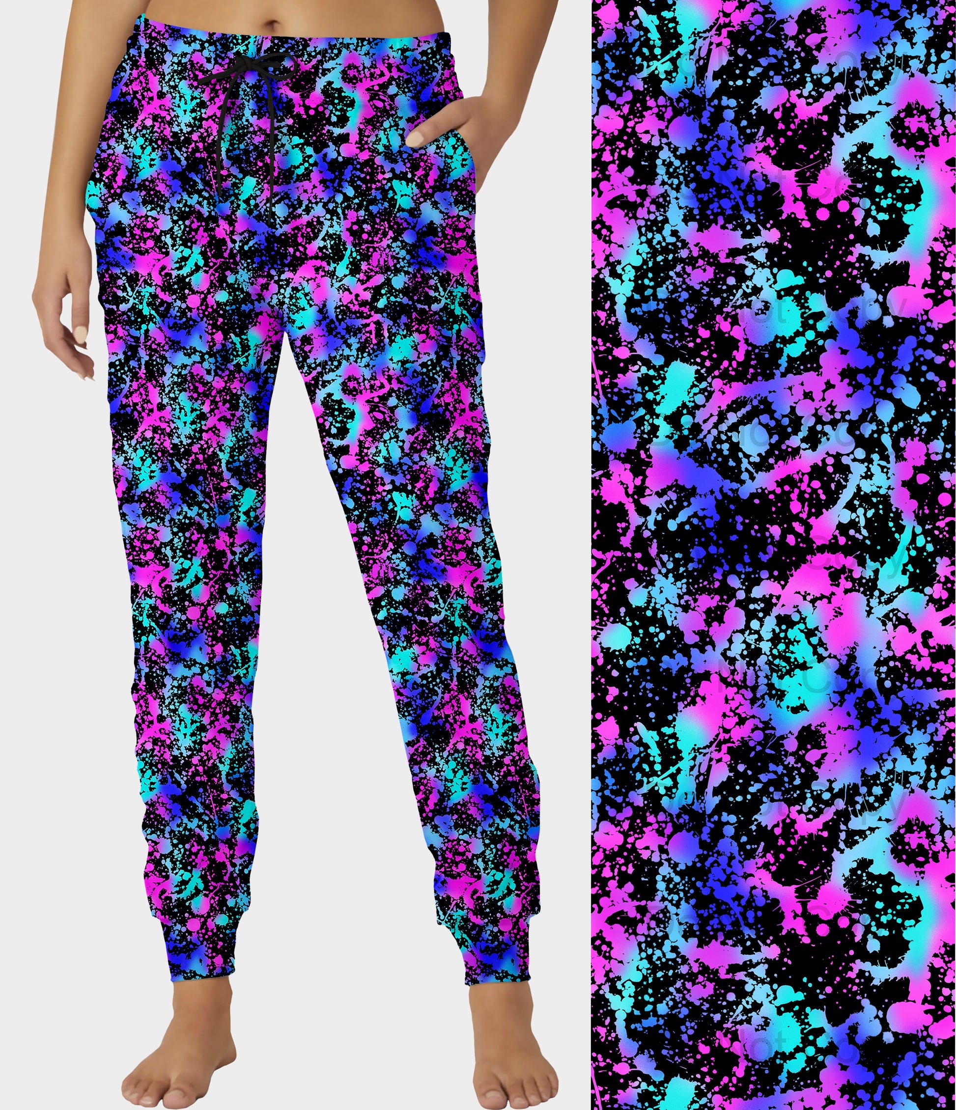 RTS - Neon Splatter Joggers - Like A Duchess