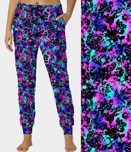 RTS - Neon Splatter Joggers - Like A Duchess