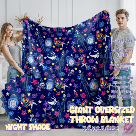 NIGHT SHADE- OVERSIZED THROW BLANKET - Like A Duchess