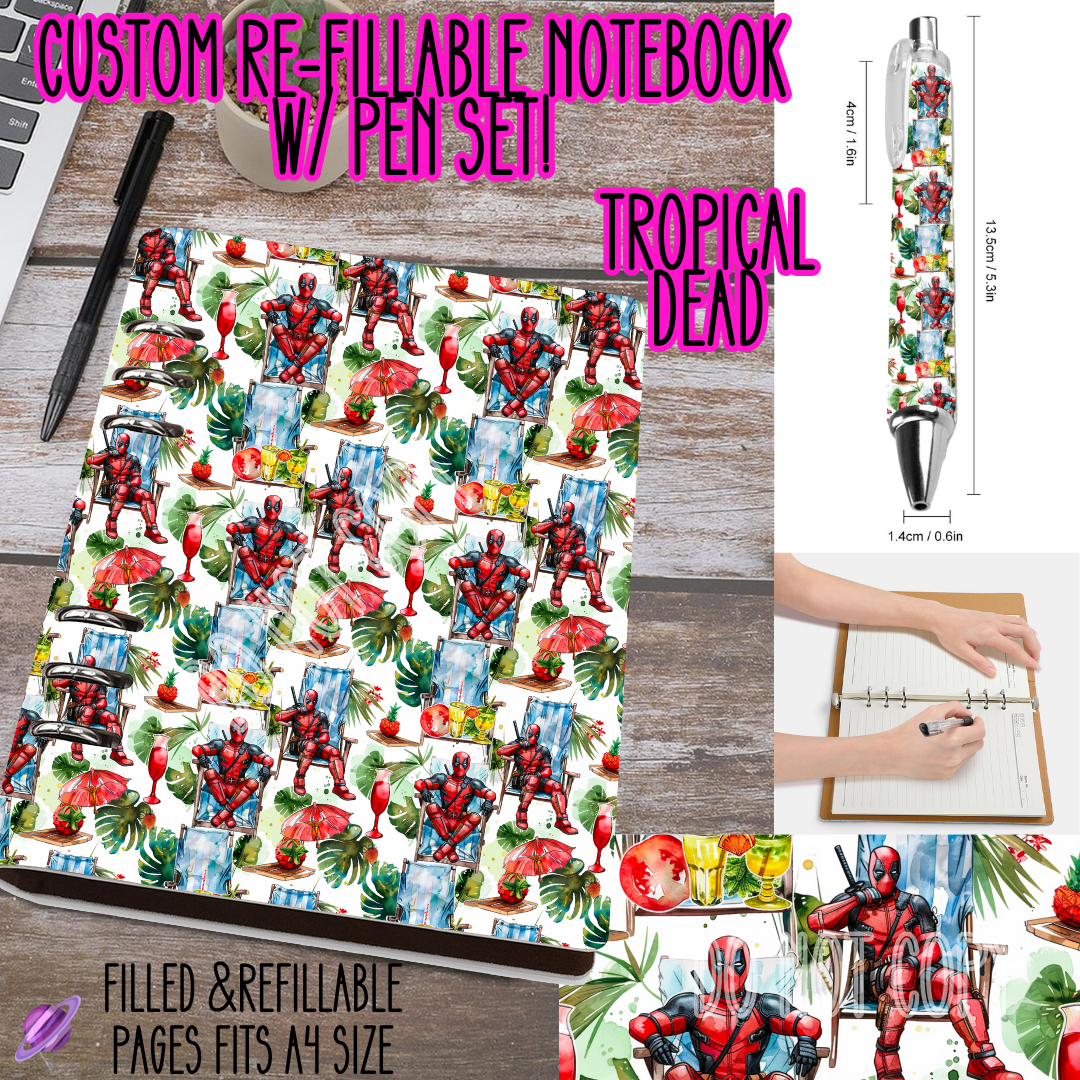 Tropical Dead -Matching Notebook & Pen Sets - Like A Duchess