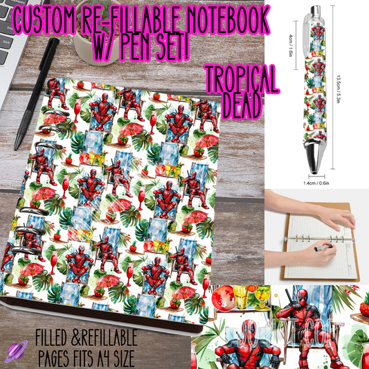 Tropical Dead -Matching Notebook & Pen Sets - Like A Duchess