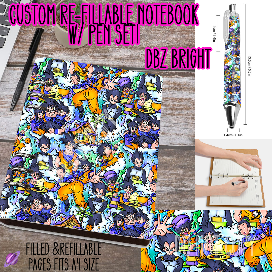 DBZ Bright-Matching Notebook & Pen Sets - Like A Duchess