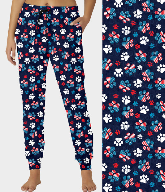 RTS - Patriotic Paws Joggers - Like A Duchess