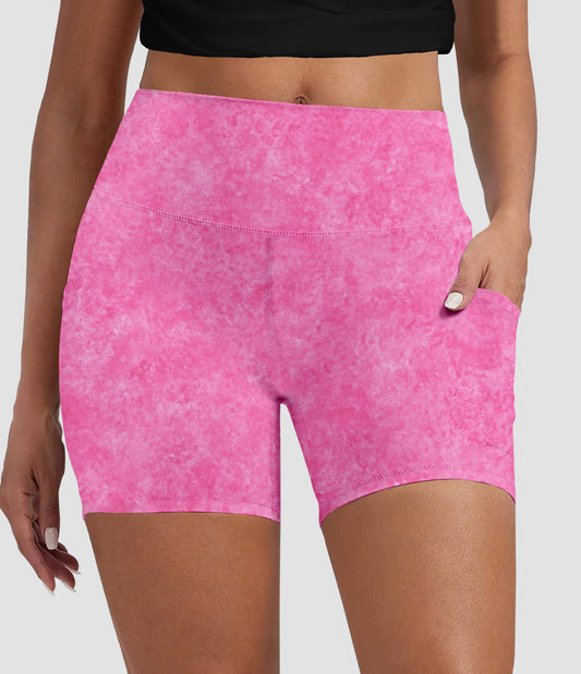 RTS - Pink Fusion Biker Shorts w/ Pockets - Like A Duchess