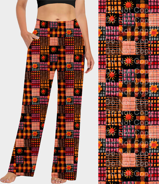 RTS - Retro Fall Squares Lounge Pants - Like A Duchess