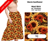 Warm Sunflower Maxi Skirt