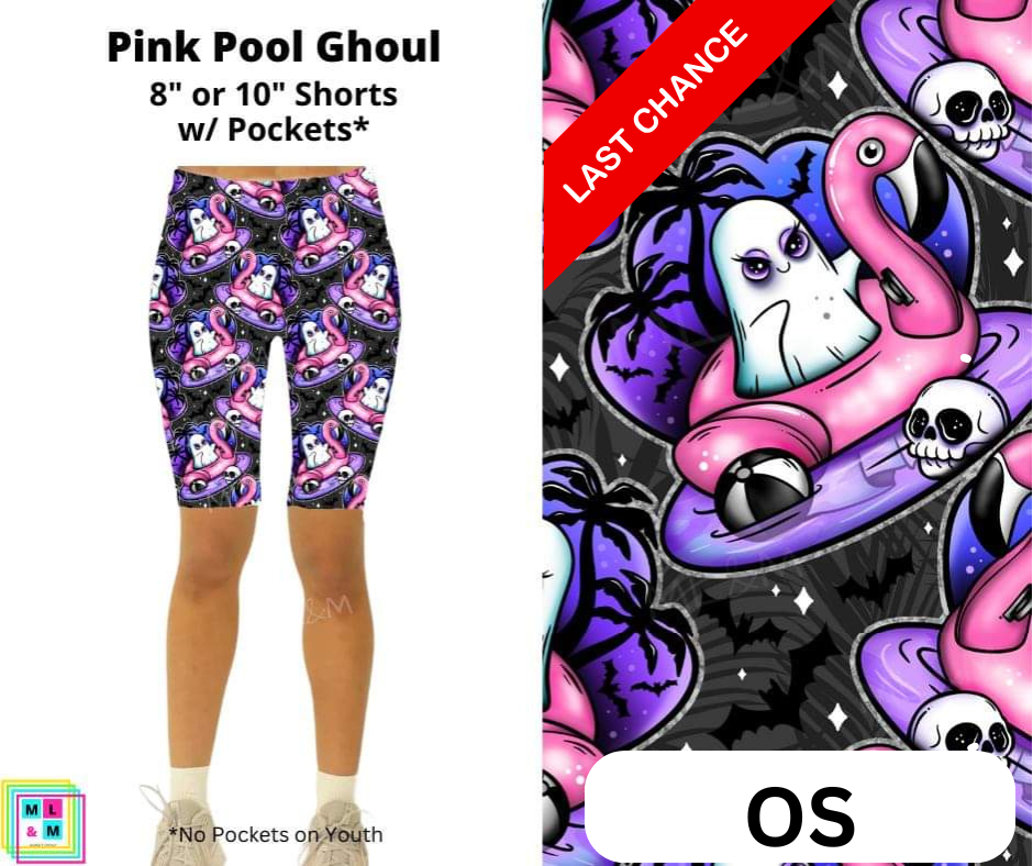 Pink Pool Ghoul Shorts w/ Pockets