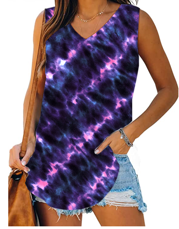 PPO RUN-SHIBORI TIE DYE LOUNGE TANK - Like A Duchess