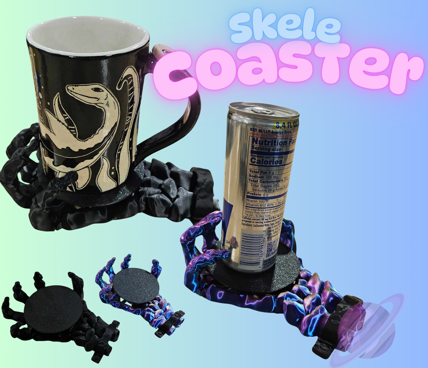 3D PRINTED SKELE COASTER