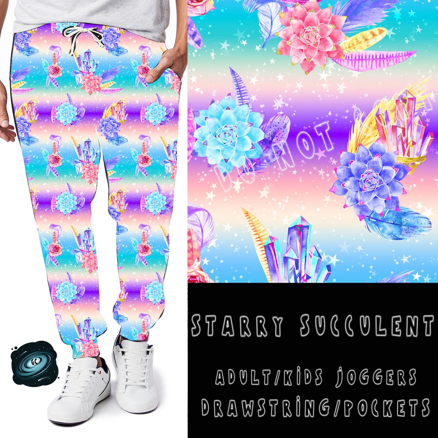 BATCH 65- STARRY SUCCULENT LEGGINGS/CAPRI/JOGGERS - Like A Duchess