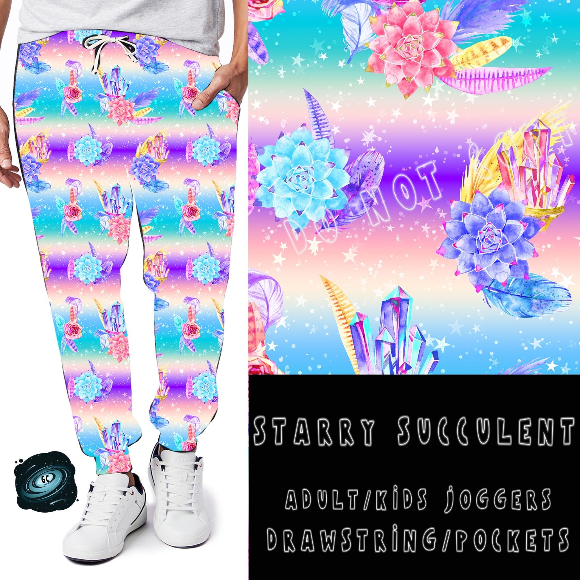 BATCH 65- STARRY SUCCULENT LEGGINGS/CAPRI/JOGGERS - Like A Duchess
