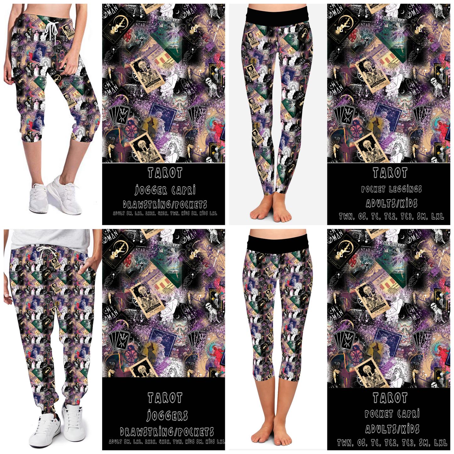 DARK TWISTED RUN-TAROT-LEGGING/JOGGER - Like A Duchess