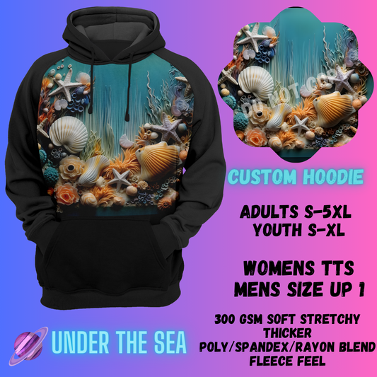 3D ART HOODIE RUN-UNDER THE SEA - Like A Duchess
