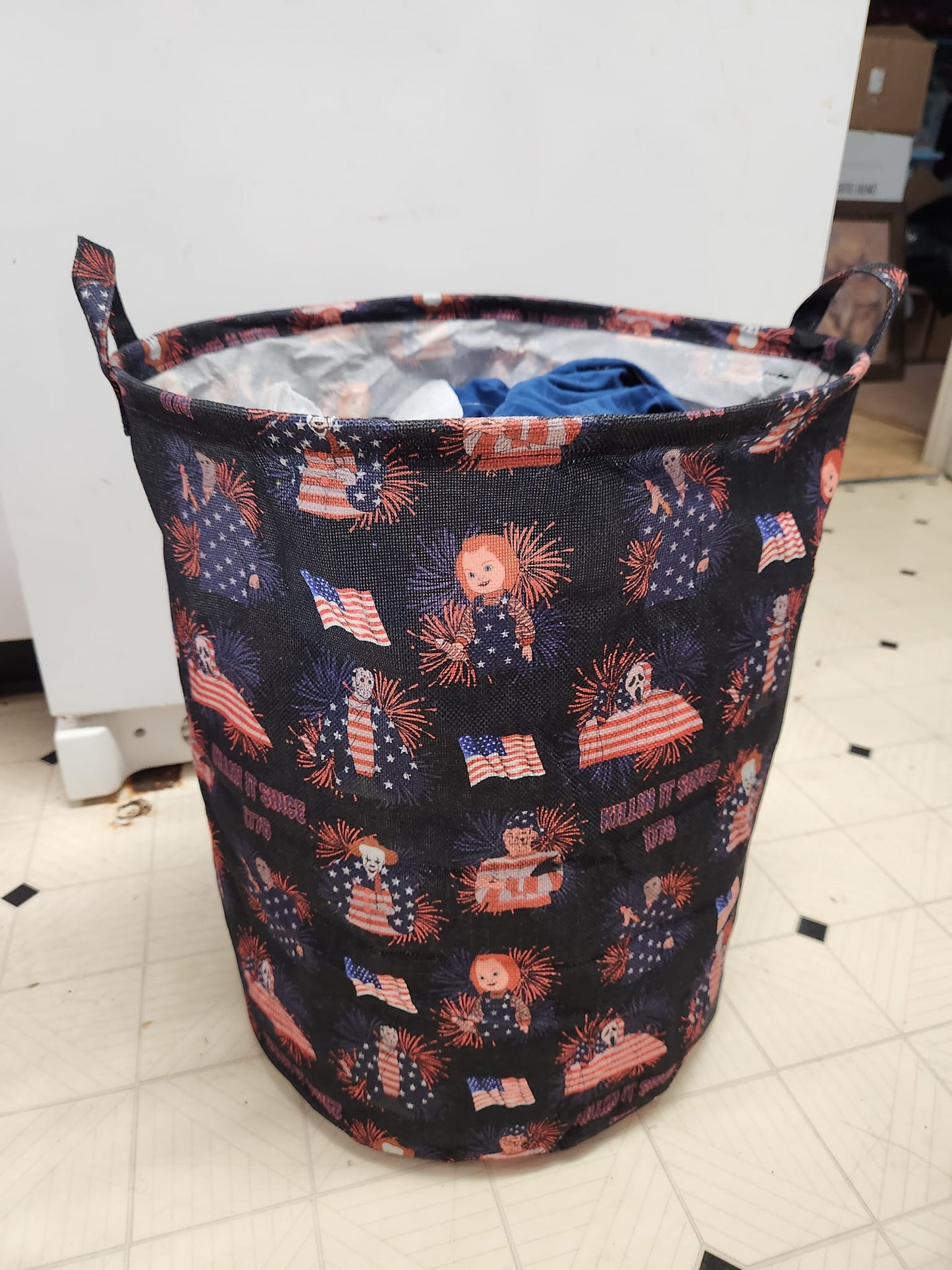 SKELL READER - CANVAS BASKET - Like A Duchess
